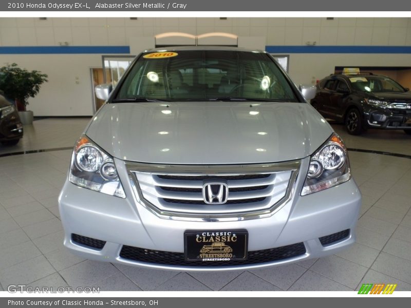 Alabaster Silver Metallic / Gray 2010 Honda Odyssey EX-L