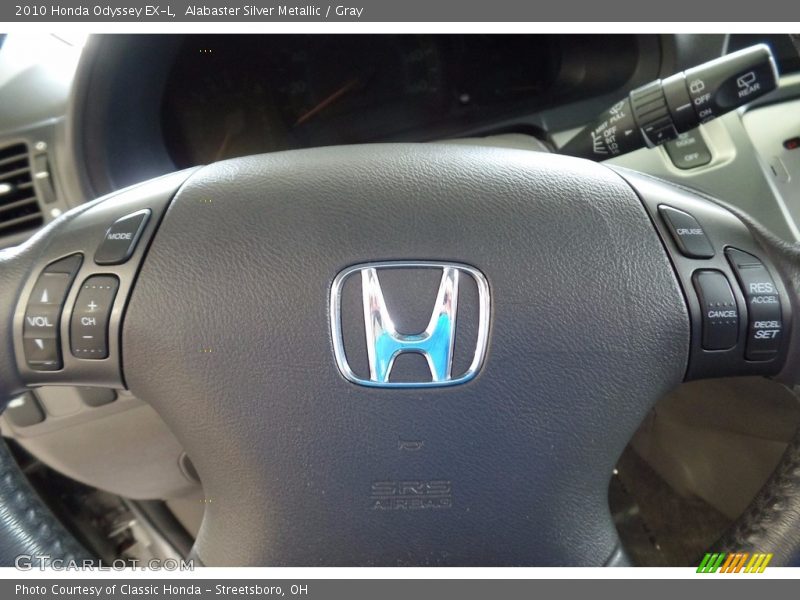 Alabaster Silver Metallic / Gray 2010 Honda Odyssey EX-L