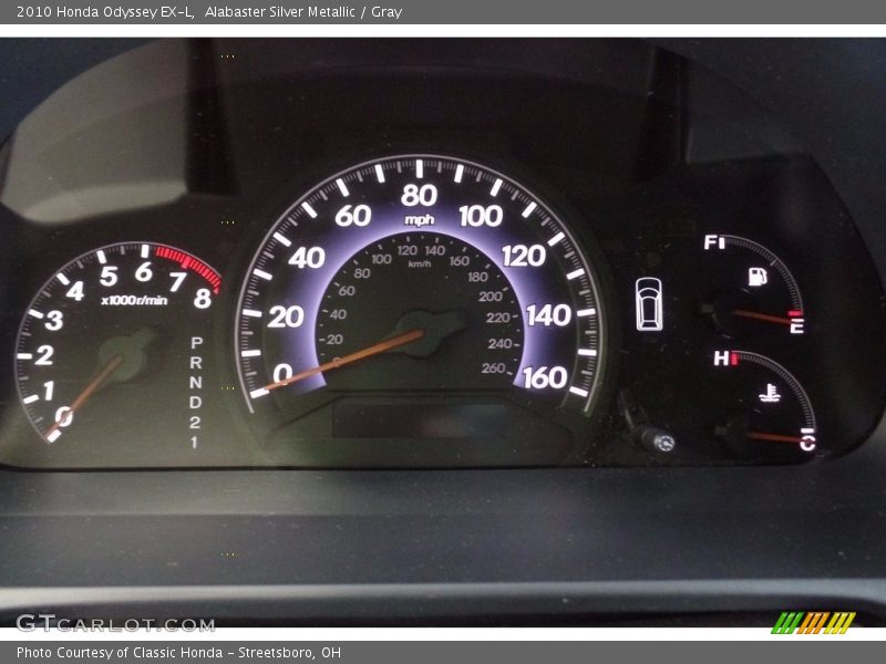 Alabaster Silver Metallic / Gray 2010 Honda Odyssey EX-L