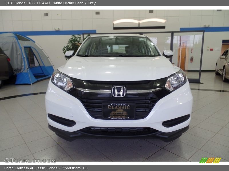 White Orchid Pearl / Gray 2018 Honda HR-V LX AWD