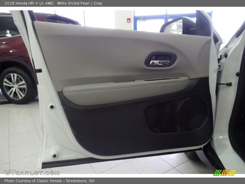 White Orchid Pearl / Gray 2018 Honda HR-V LX AWD