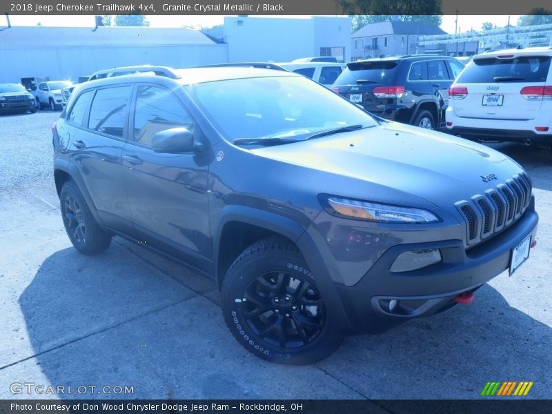 Granite Crystal Metallic / Black 2018 Jeep Cherokee Trailhawk 4x4