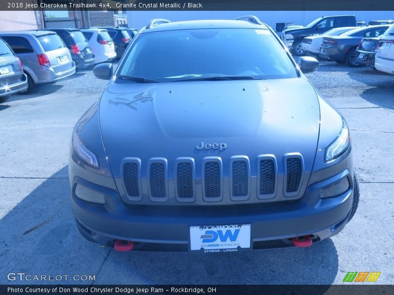 Granite Crystal Metallic / Black 2018 Jeep Cherokee Trailhawk 4x4