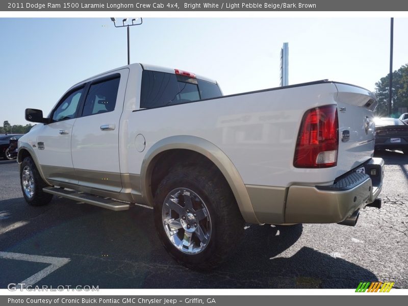 Bright White / Light Pebble Beige/Bark Brown 2011 Dodge Ram 1500 Laramie Longhorn Crew Cab 4x4