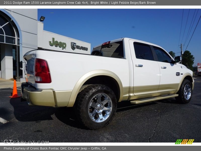 Bright White / Light Pebble Beige/Bark Brown 2011 Dodge Ram 1500 Laramie Longhorn Crew Cab 4x4