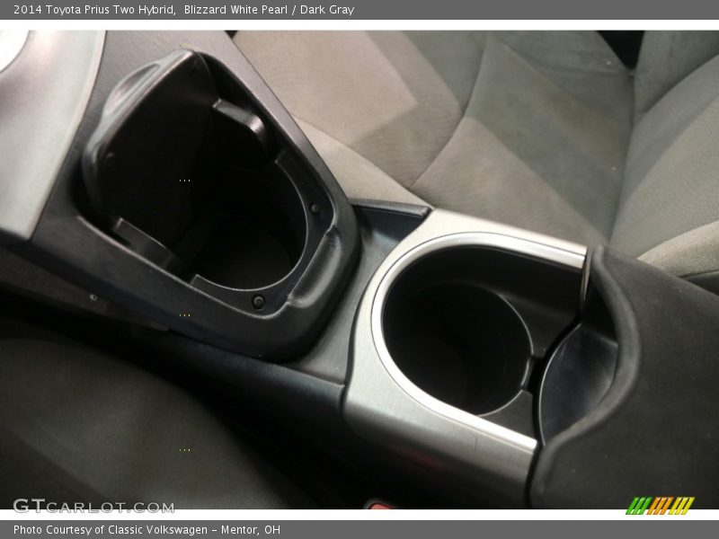 Blizzard White Pearl / Dark Gray 2014 Toyota Prius Two Hybrid
