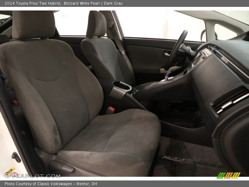 Blizzard White Pearl / Dark Gray 2014 Toyota Prius Two Hybrid