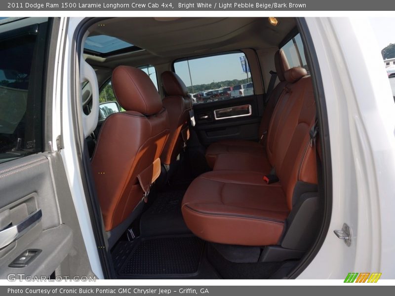 Bright White / Light Pebble Beige/Bark Brown 2011 Dodge Ram 1500 Laramie Longhorn Crew Cab 4x4