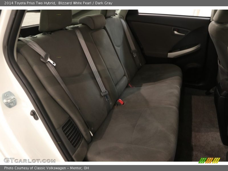 Blizzard White Pearl / Dark Gray 2014 Toyota Prius Two Hybrid