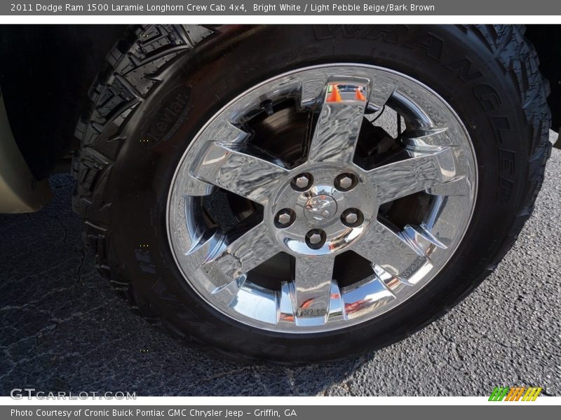 Bright White / Light Pebble Beige/Bark Brown 2011 Dodge Ram 1500 Laramie Longhorn Crew Cab 4x4
