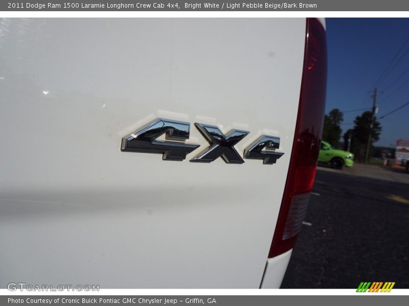 Bright White / Light Pebble Beige/Bark Brown 2011 Dodge Ram 1500 Laramie Longhorn Crew Cab 4x4