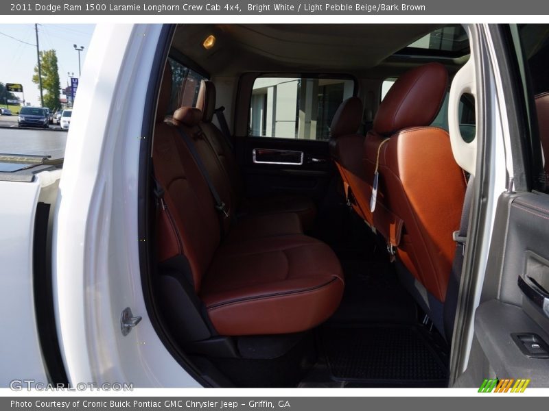Bright White / Light Pebble Beige/Bark Brown 2011 Dodge Ram 1500 Laramie Longhorn Crew Cab 4x4