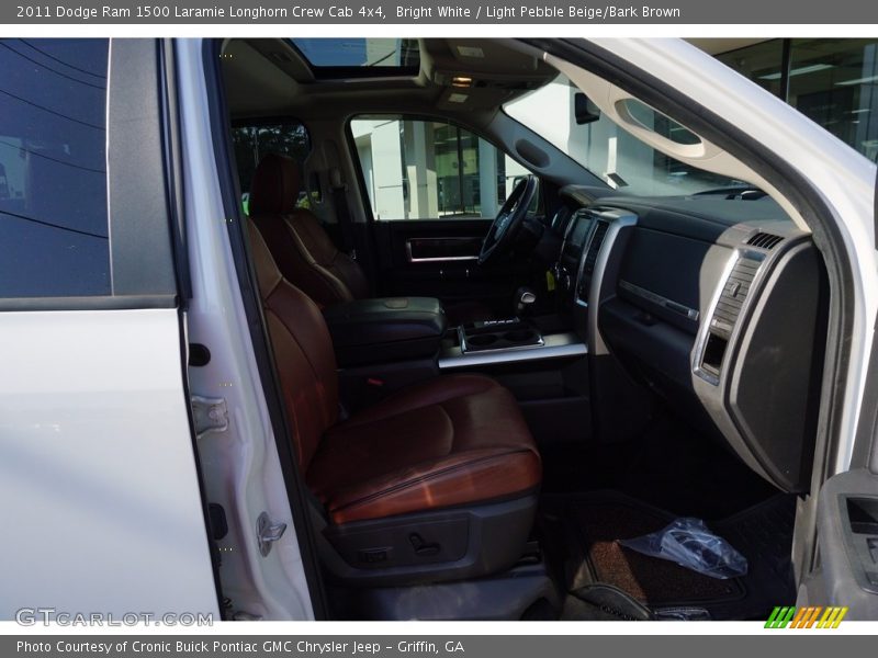 Bright White / Light Pebble Beige/Bark Brown 2011 Dodge Ram 1500 Laramie Longhorn Crew Cab 4x4