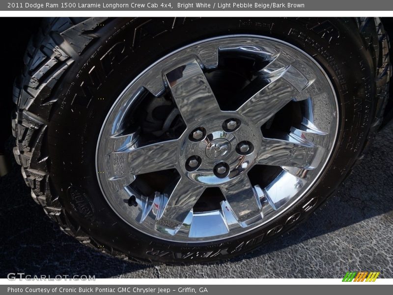 Bright White / Light Pebble Beige/Bark Brown 2011 Dodge Ram 1500 Laramie Longhorn Crew Cab 4x4