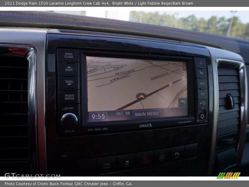 Bright White / Light Pebble Beige/Bark Brown 2011 Dodge Ram 1500 Laramie Longhorn Crew Cab 4x4