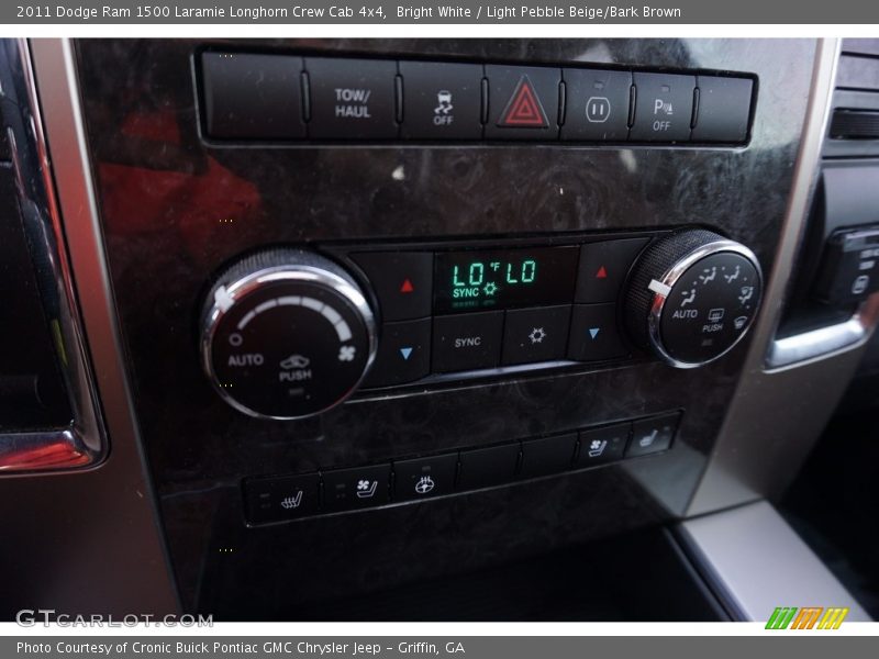 Bright White / Light Pebble Beige/Bark Brown 2011 Dodge Ram 1500 Laramie Longhorn Crew Cab 4x4