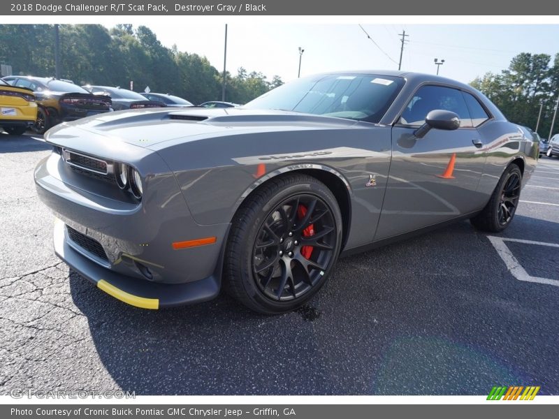 Destroyer Gray / Black 2018 Dodge Challenger R/T Scat Pack