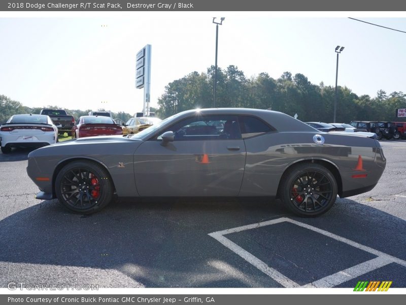 Destroyer Gray / Black 2018 Dodge Challenger R/T Scat Pack