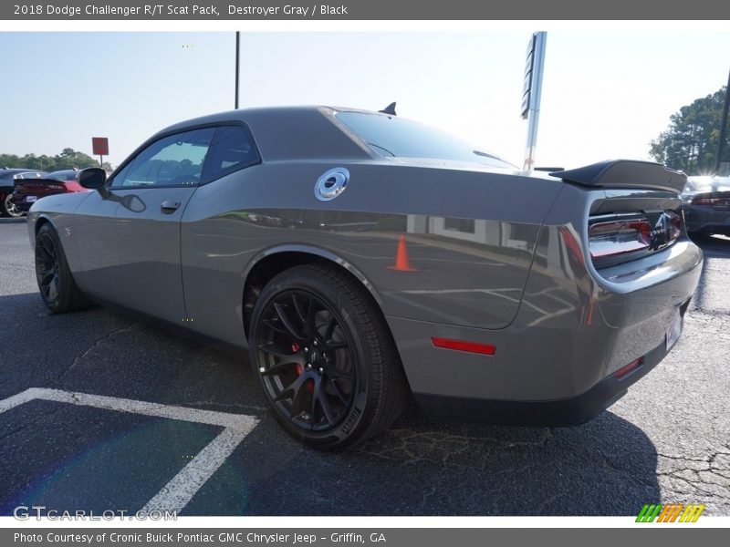 Destroyer Gray / Black 2018 Dodge Challenger R/T Scat Pack