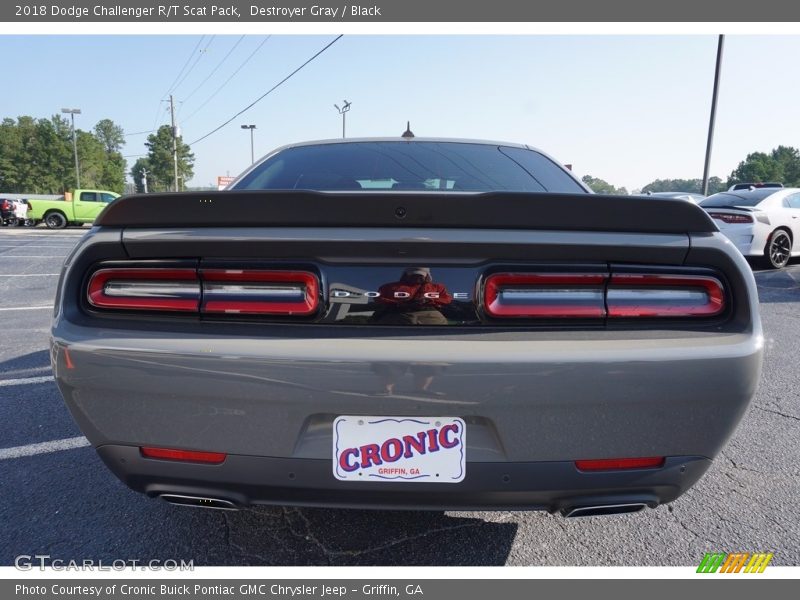 Destroyer Gray / Black 2018 Dodge Challenger R/T Scat Pack