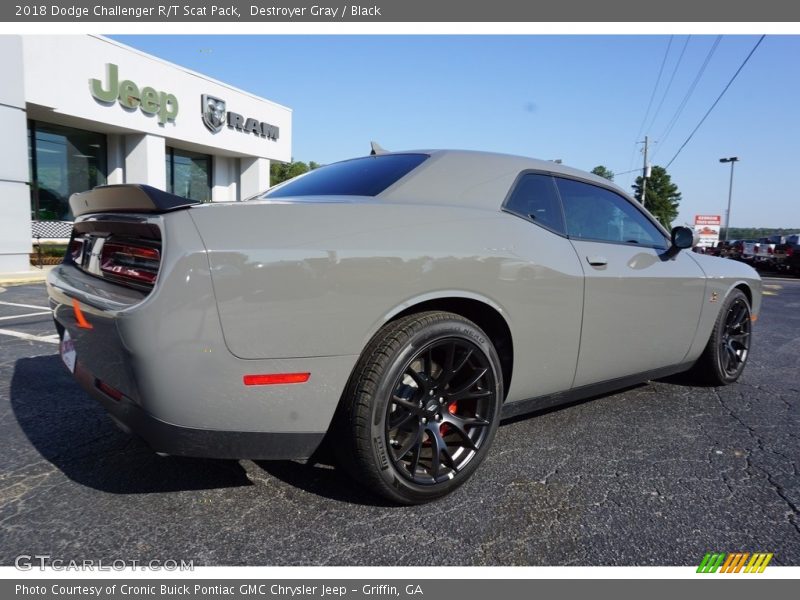 Destroyer Gray / Black 2018 Dodge Challenger R/T Scat Pack