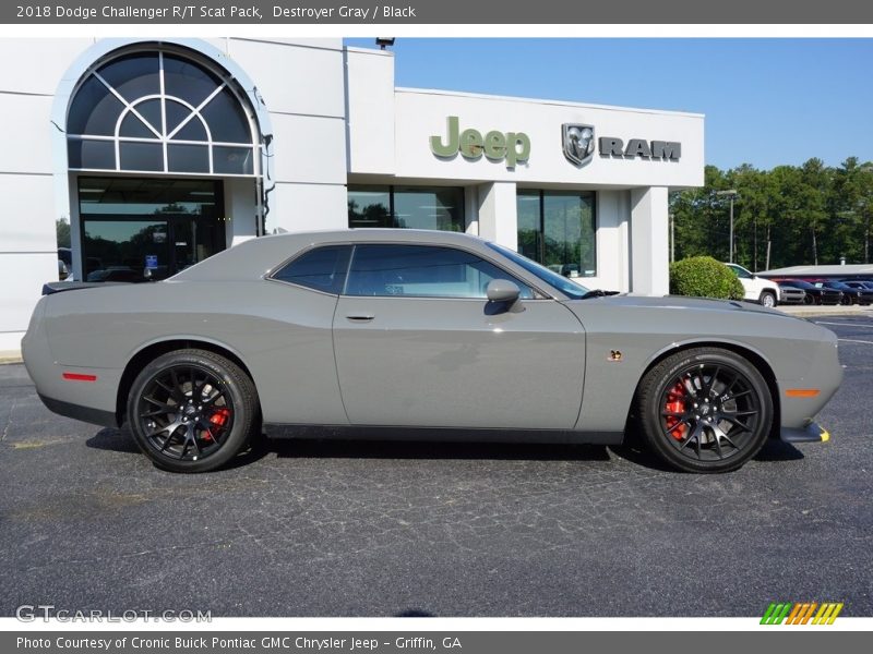 Destroyer Gray / Black 2018 Dodge Challenger R/T Scat Pack