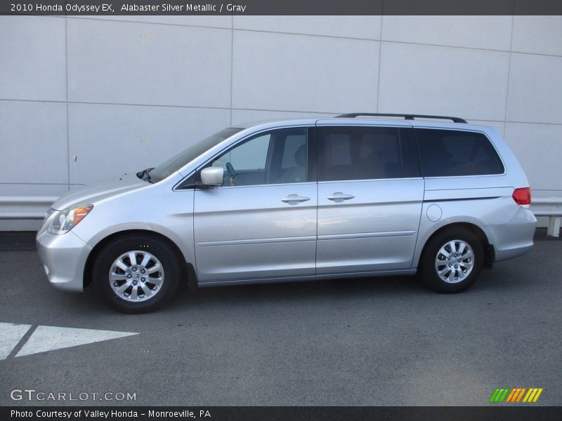Alabaster Silver Metallic / Gray 2010 Honda Odyssey EX