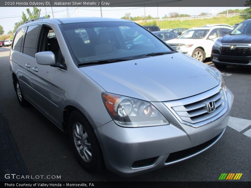 Alabaster Silver Metallic / Gray 2010 Honda Odyssey EX