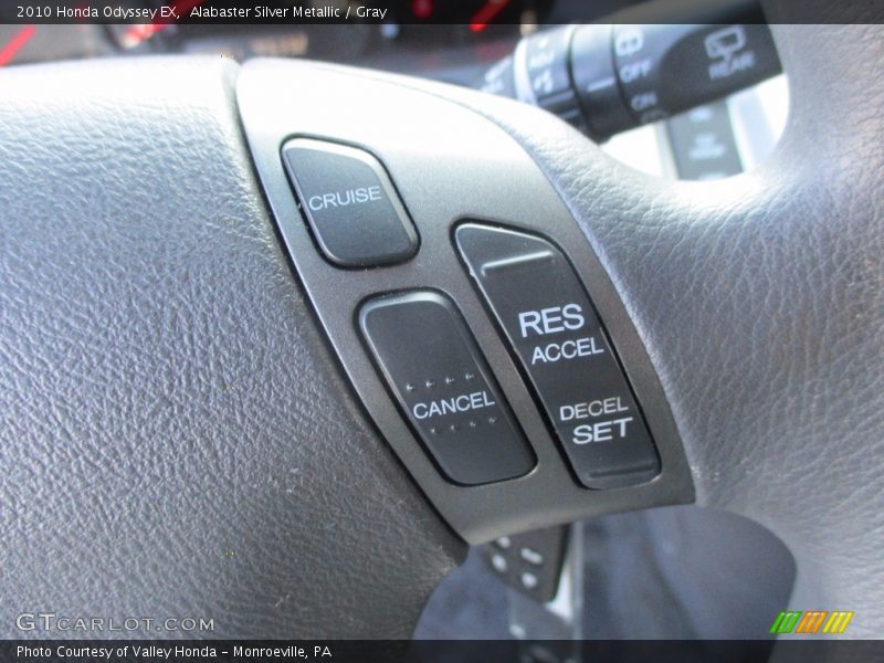 Alabaster Silver Metallic / Gray 2010 Honda Odyssey EX