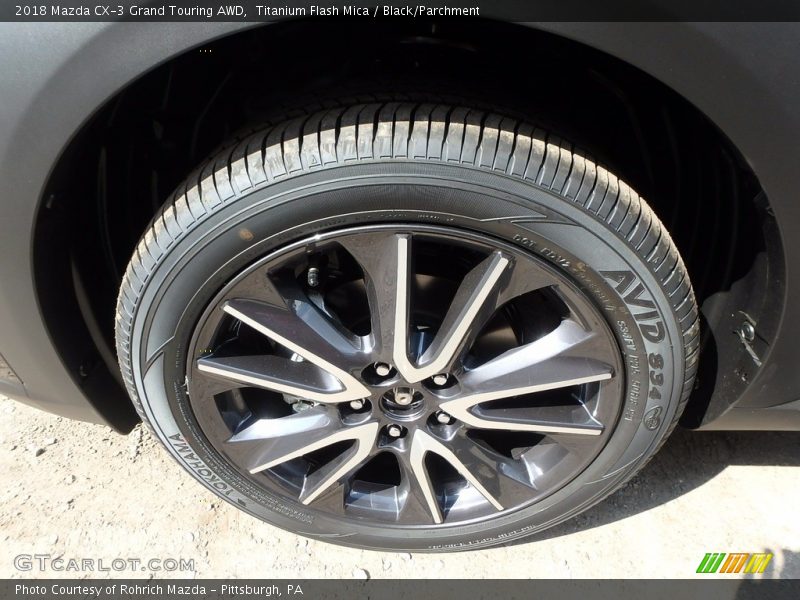 Titanium Flash Mica / Black/Parchment 2018 Mazda CX-3 Grand Touring AWD