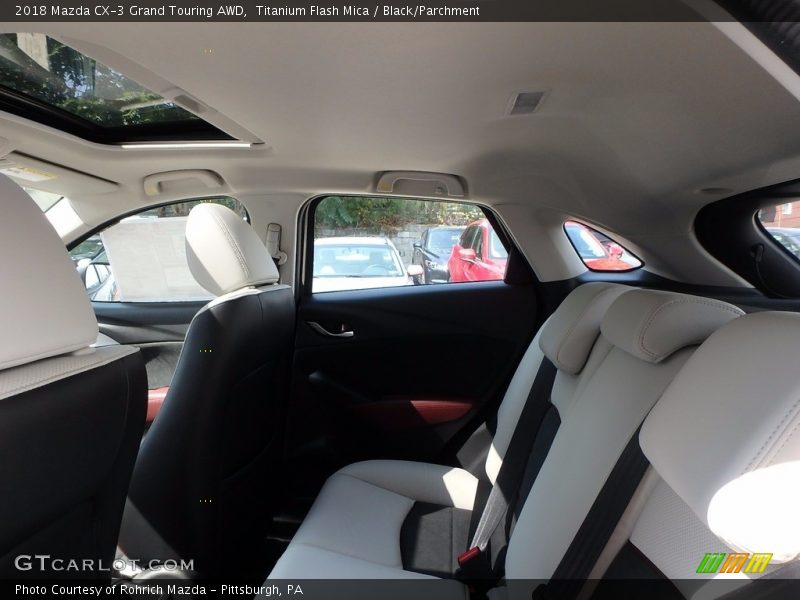 Titanium Flash Mica / Black/Parchment 2018 Mazda CX-3 Grand Touring AWD