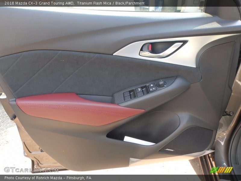 Titanium Flash Mica / Black/Parchment 2018 Mazda CX-3 Grand Touring AWD