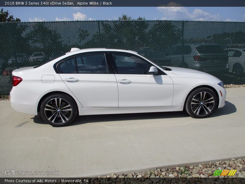 Alpine White / Black 2018 BMW 3 Series 340i xDrive Sedan