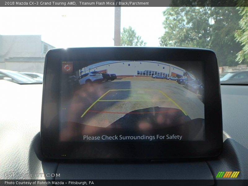 Titanium Flash Mica / Black/Parchment 2018 Mazda CX-3 Grand Touring AWD