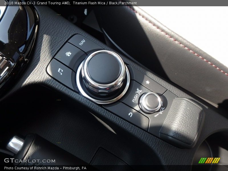 Titanium Flash Mica / Black/Parchment 2018 Mazda CX-3 Grand Touring AWD