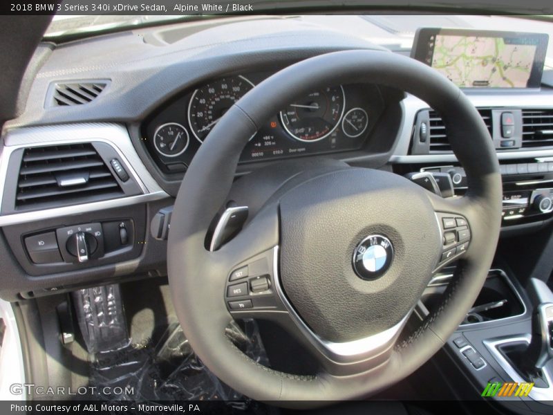 Alpine White / Black 2018 BMW 3 Series 340i xDrive Sedan