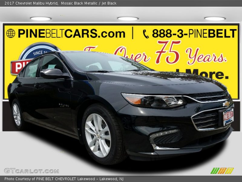 Mosaic Black Metallic / Jet Black 2017 Chevrolet Malibu Hybrid