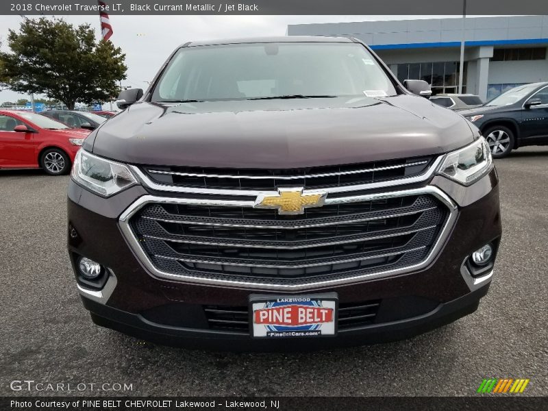 Black Currant Metallic / Jet Black 2018 Chevrolet Traverse LT