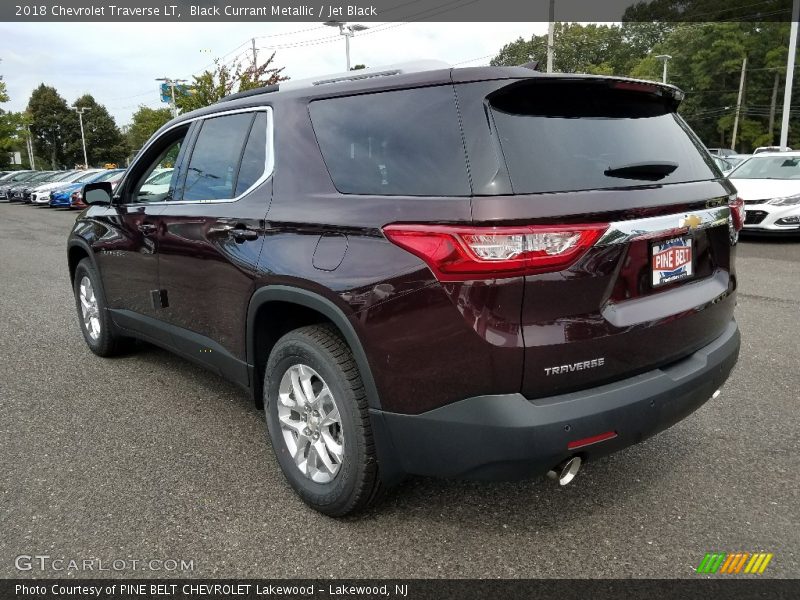 Black Currant Metallic / Jet Black 2018 Chevrolet Traverse LT