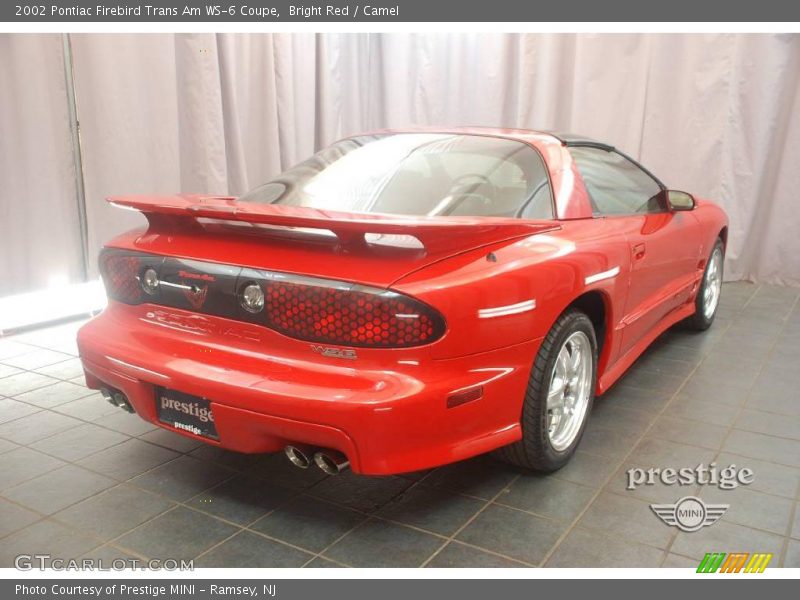 Bright Red / Camel 2002 Pontiac Firebird Trans Am WS-6 Coupe