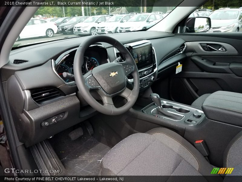 Black Currant Metallic / Jet Black 2018 Chevrolet Traverse LT