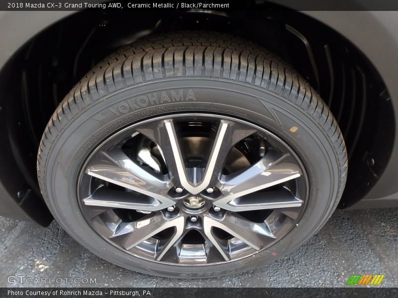 Ceramic Metallic / Black/Parchment 2018 Mazda CX-3 Grand Touring AWD