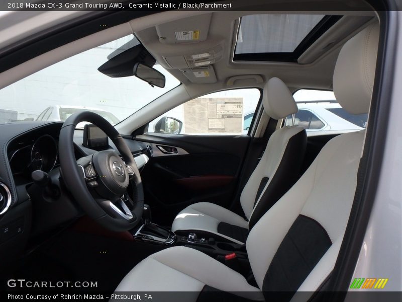 Ceramic Metallic / Black/Parchment 2018 Mazda CX-3 Grand Touring AWD