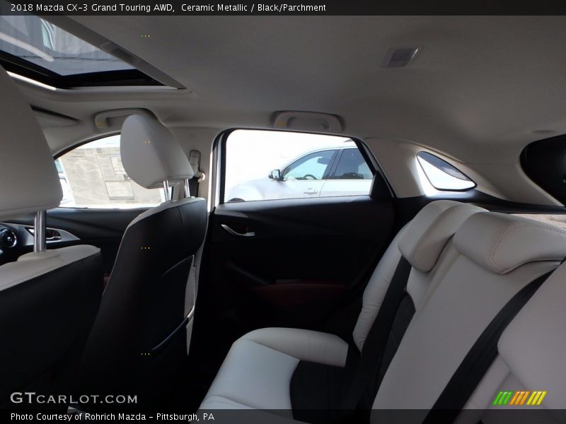 Ceramic Metallic / Black/Parchment 2018 Mazda CX-3 Grand Touring AWD