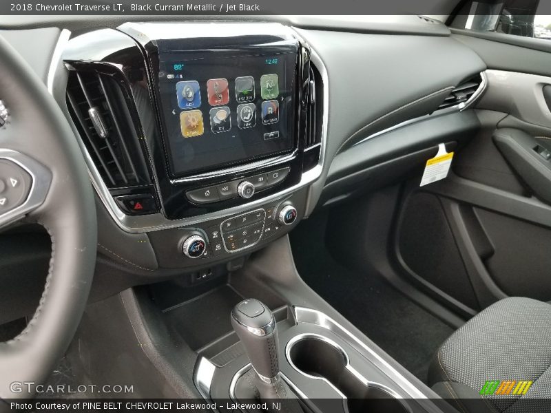 Black Currant Metallic / Jet Black 2018 Chevrolet Traverse LT