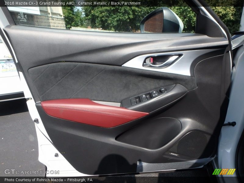 Ceramic Metallic / Black/Parchment 2018 Mazda CX-3 Grand Touring AWD