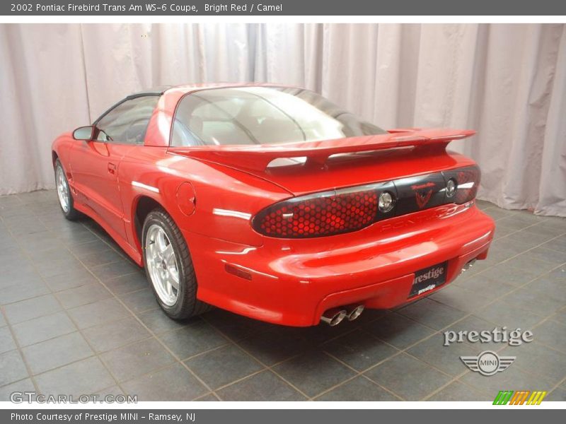 Bright Red / Camel 2002 Pontiac Firebird Trans Am WS-6 Coupe