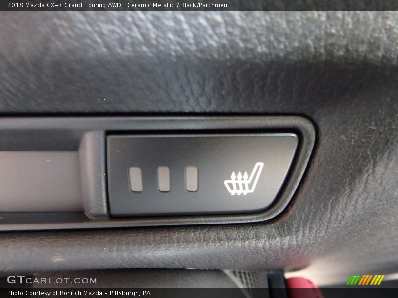Ceramic Metallic / Black/Parchment 2018 Mazda CX-3 Grand Touring AWD