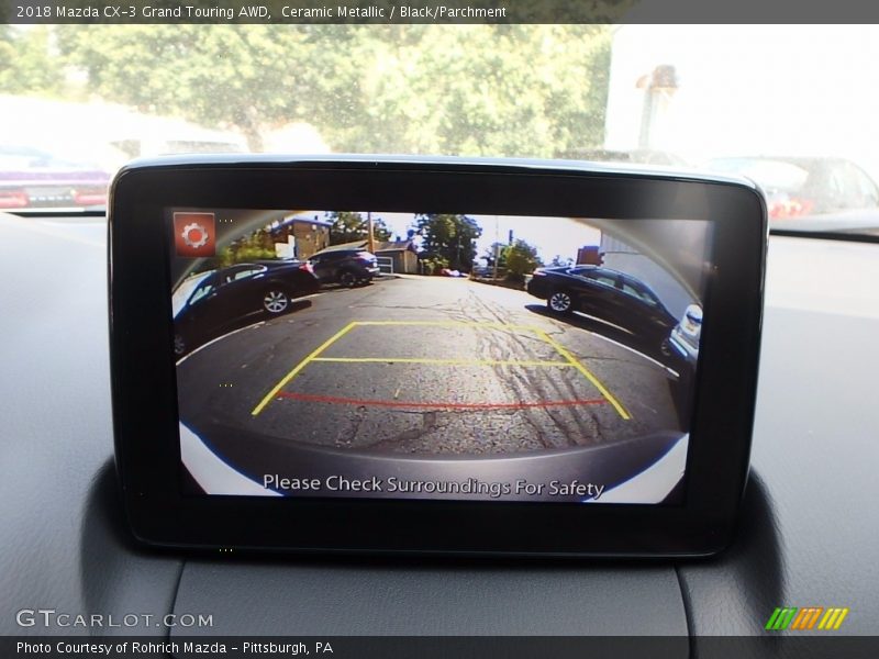 Ceramic Metallic / Black/Parchment 2018 Mazda CX-3 Grand Touring AWD