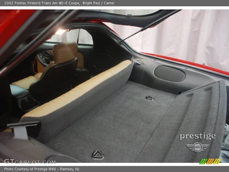 Bright Red / Camel 2002 Pontiac Firebird Trans Am WS-6 Coupe